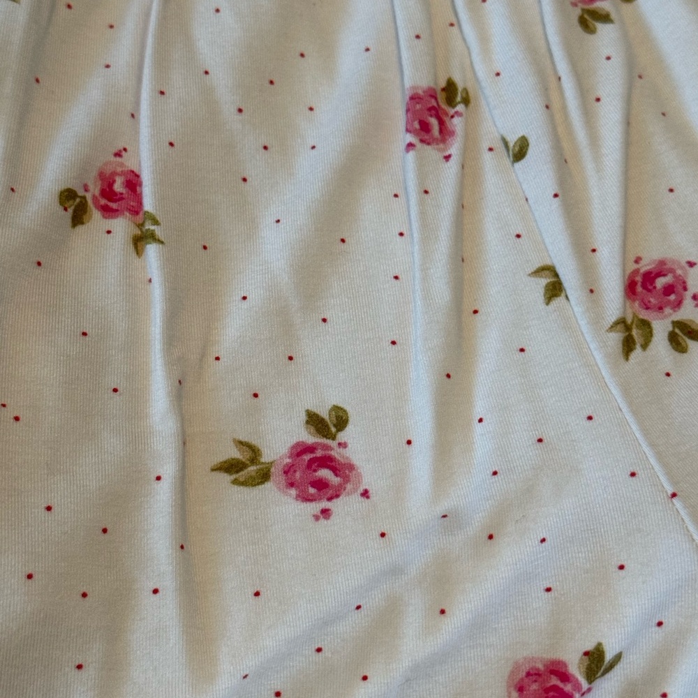 SweetHoney White Romper with Pink Floral Design - Picture 4 of 4